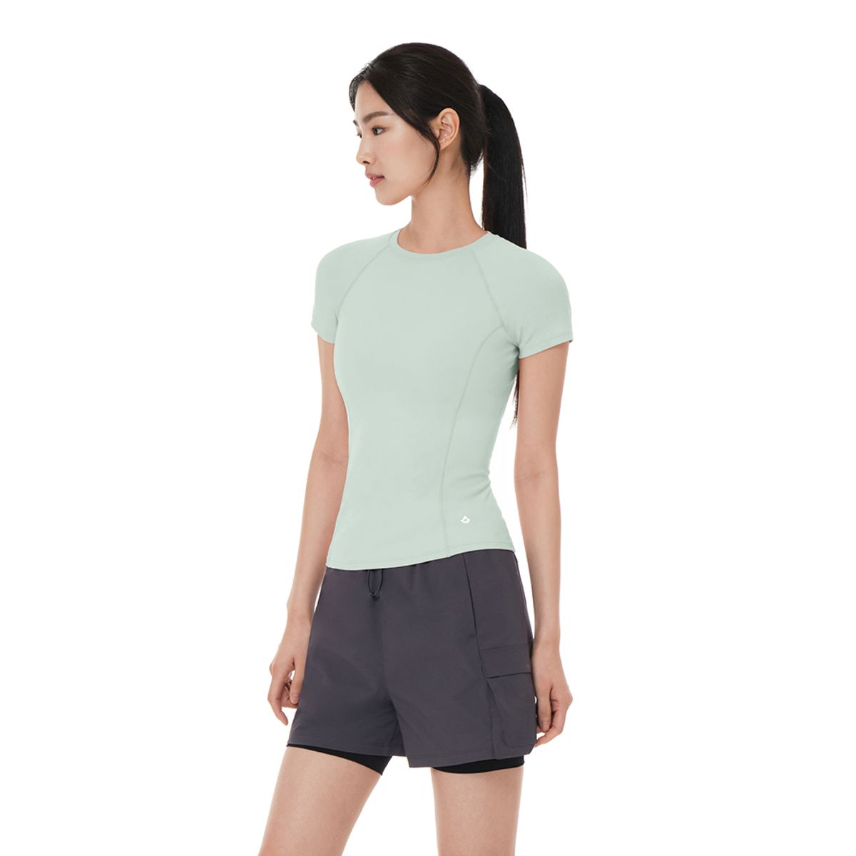 안다르(ANDAR) NEW 에어터치 페이스 숏슬리브 (솔리드)