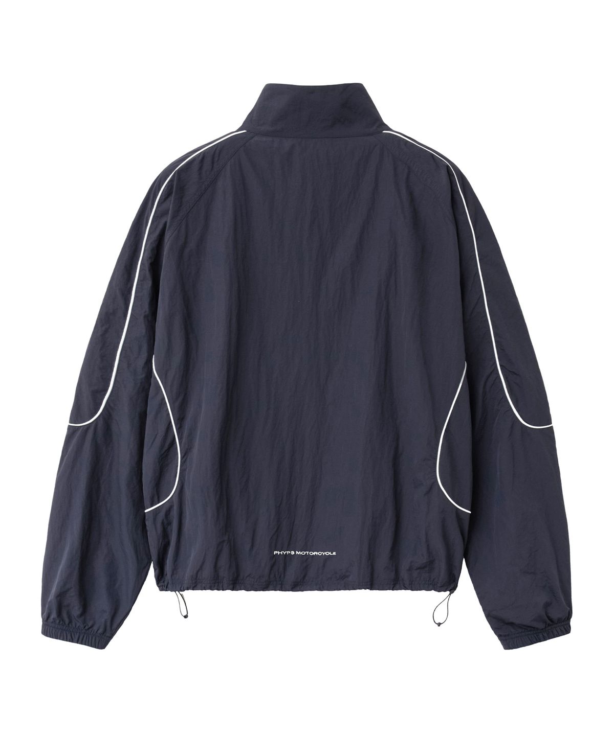 핍스 모터사이클(PHYPS MOTORCYCLE) Basic Logo Nylon Track Jacket Navy