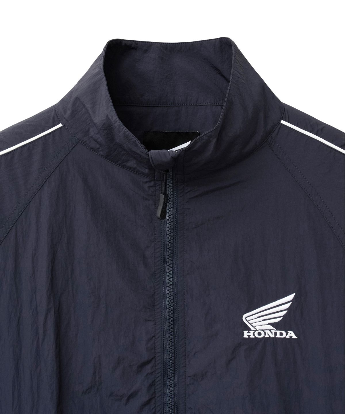 핍스 모터사이클(PHYPS MOTORCYCLE) Basic Logo Nylon Track Jacket Navy