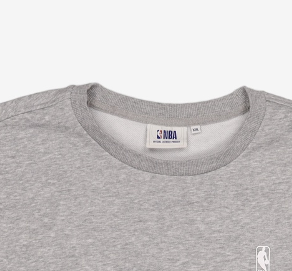 엔비에이(NBA) 스몰로고 맨투맨 멜란지 그레이 XXL