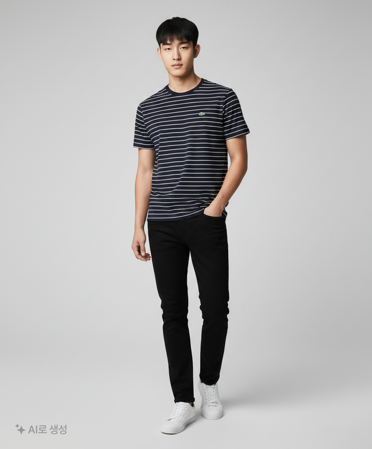 라코스테(LACOSTE) 남성 릴렉스핏 라운드 티셔츠 LCST TH9577-20B8LP FR5/US L