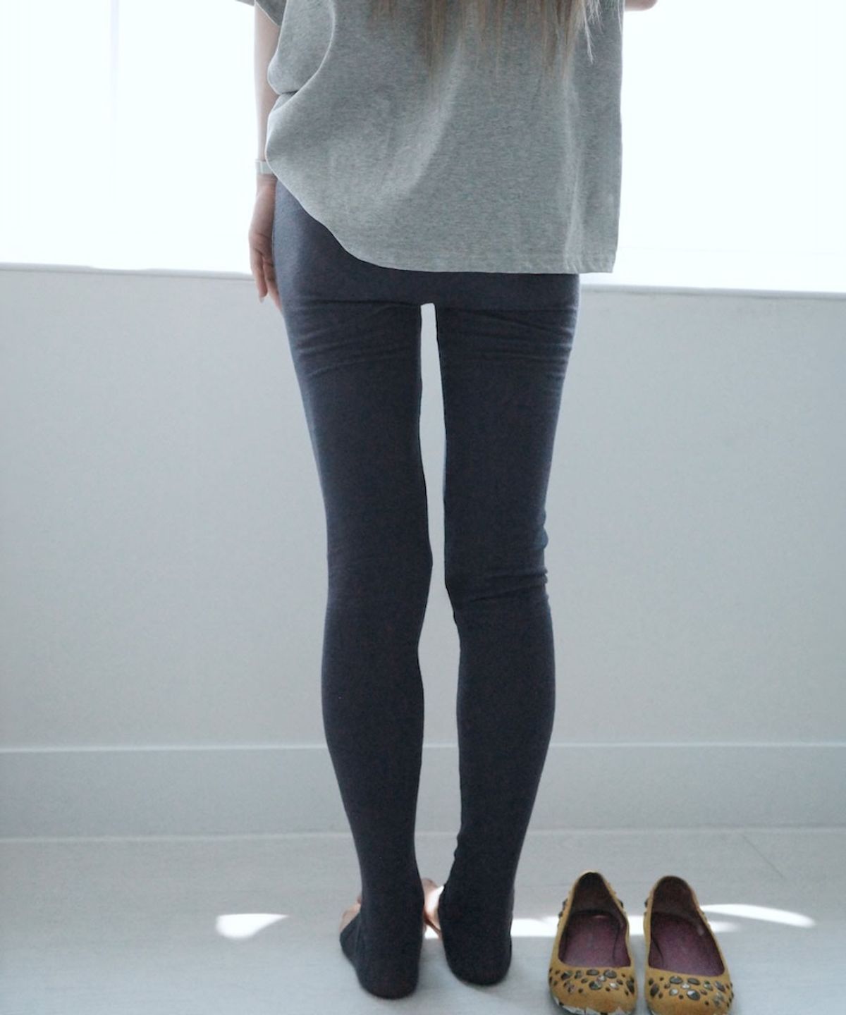 이스페이스(EEESPACE) Soft Line Leggings (Purple Navy)