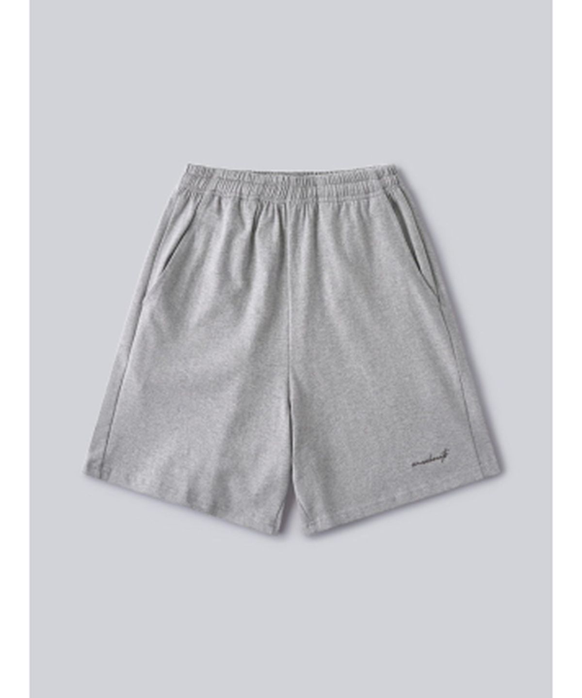 앤하츠(ANNEHEARTS) Bermuda Jersey Shorts_MELANGE