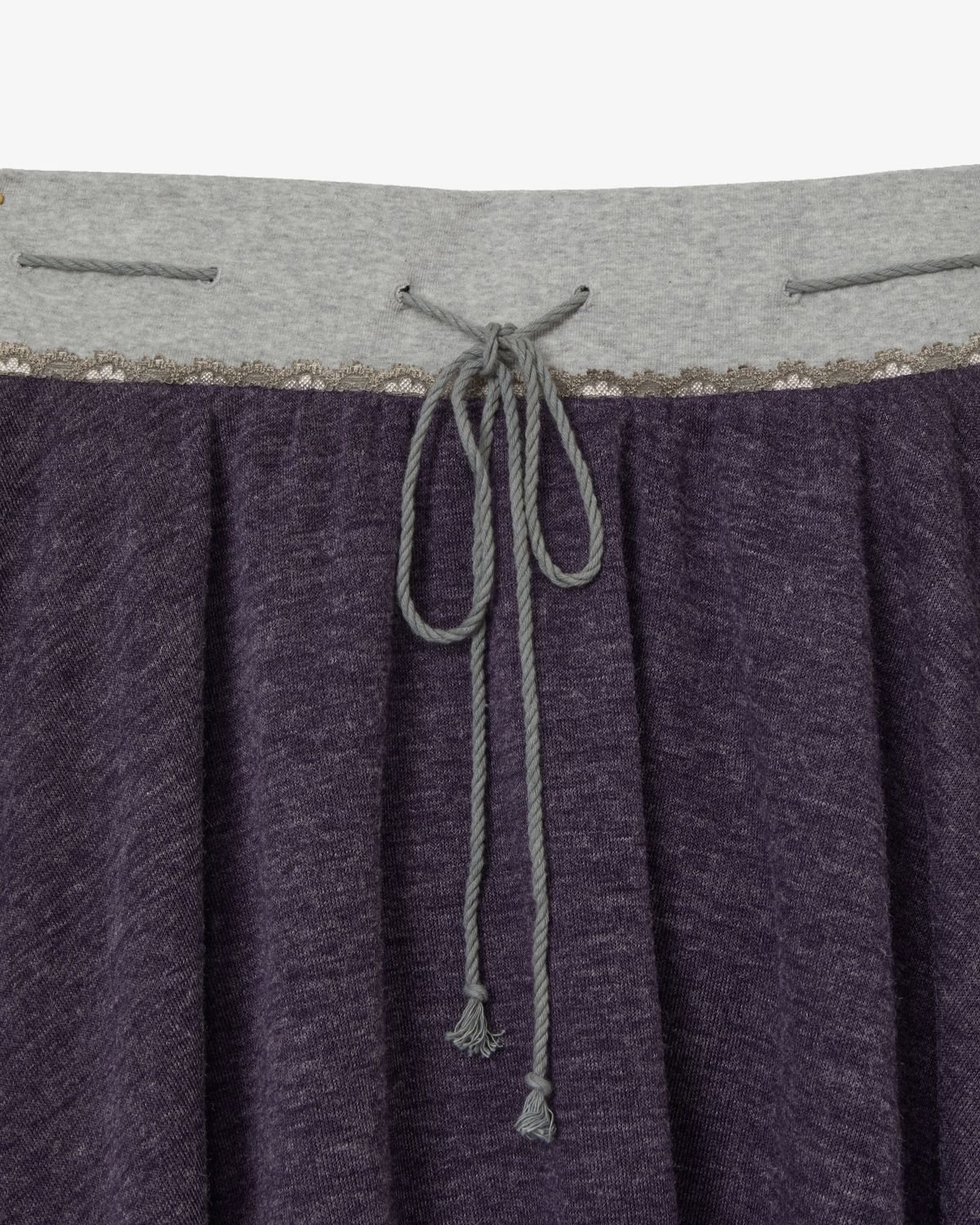 에이이에이이(AEAE) STRING LACE SKIRT [PURPLE]
