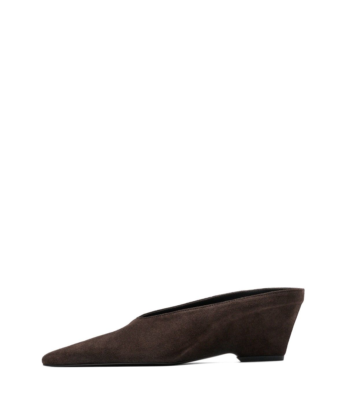 마시모두띠(MASSIMO DUTTI) 스플릿 스웨이드 오픈백 힐