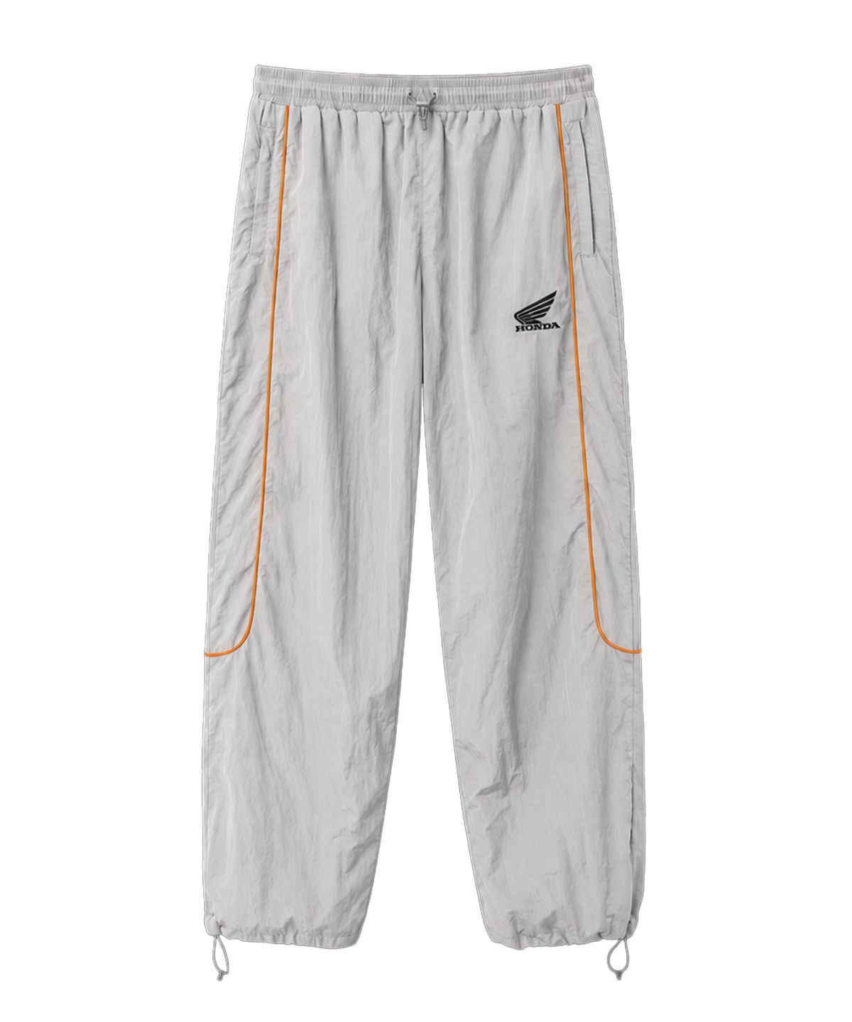 핍스 모터사이클(PHYPS MOTORCYCLE) [김간지 X 핍스 모터사이클] Basic Logo Nylon Track Pants Gray