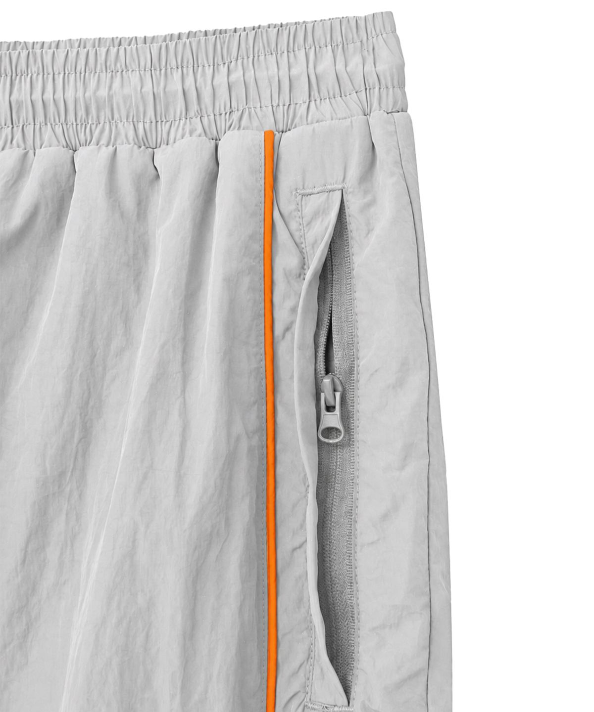 핍스 모터사이클(PHYPS MOTORCYCLE) [김간지 X 핍스 모터사이클] Basic Logo Nylon Track Pants Gray