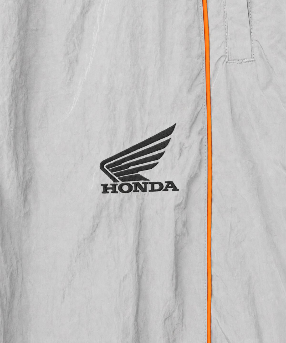 핍스 모터사이클(PHYPS MOTORCYCLE) [김간지 X 핍스 모터사이클] Basic Logo Nylon Track Pants Gray