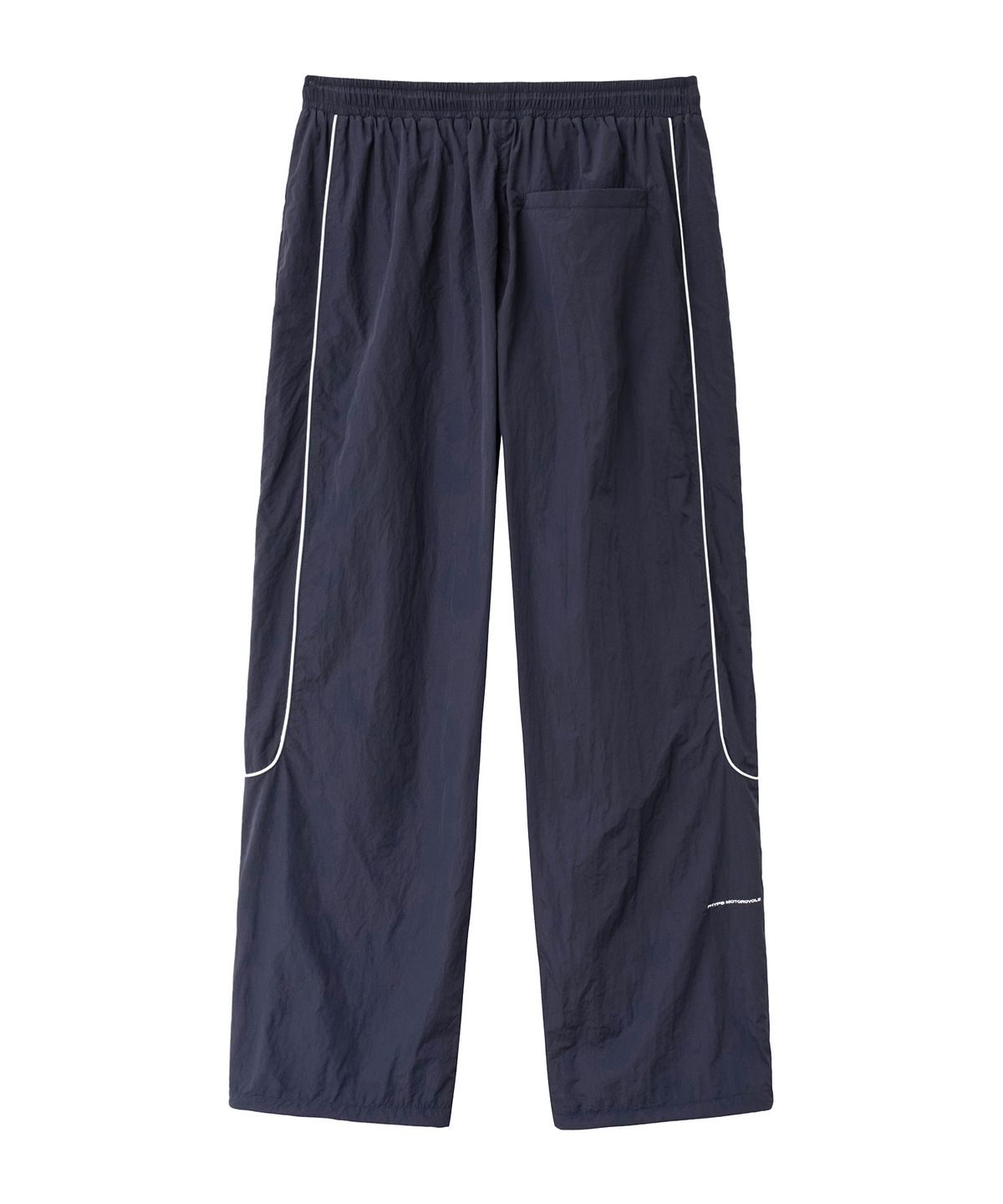 핍스 모터사이클(PHYPS MOTORCYCLE) [김간지 X 핍스 모터사이클] Basic Logo Nylon Track Pants Navy