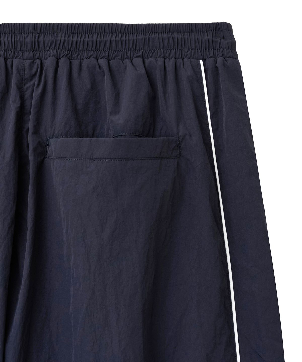 핍스 모터사이클(PHYPS MOTORCYCLE) [김간지 X 핍스 모터사이클] Basic Logo Nylon Track Pants Navy