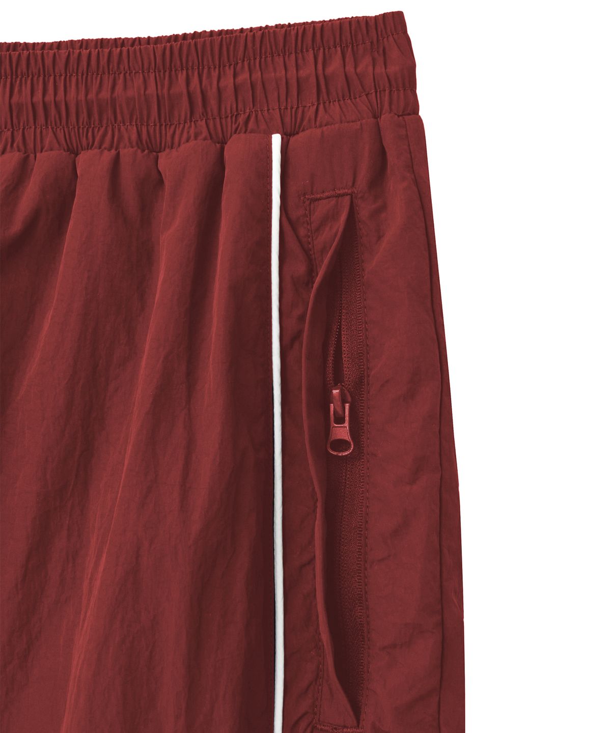 핍스 모터사이클(PHYPS MOTORCYCLE) [김간지 X 핍스 모터사이클] Basic Logo Nylon Track Pants Red