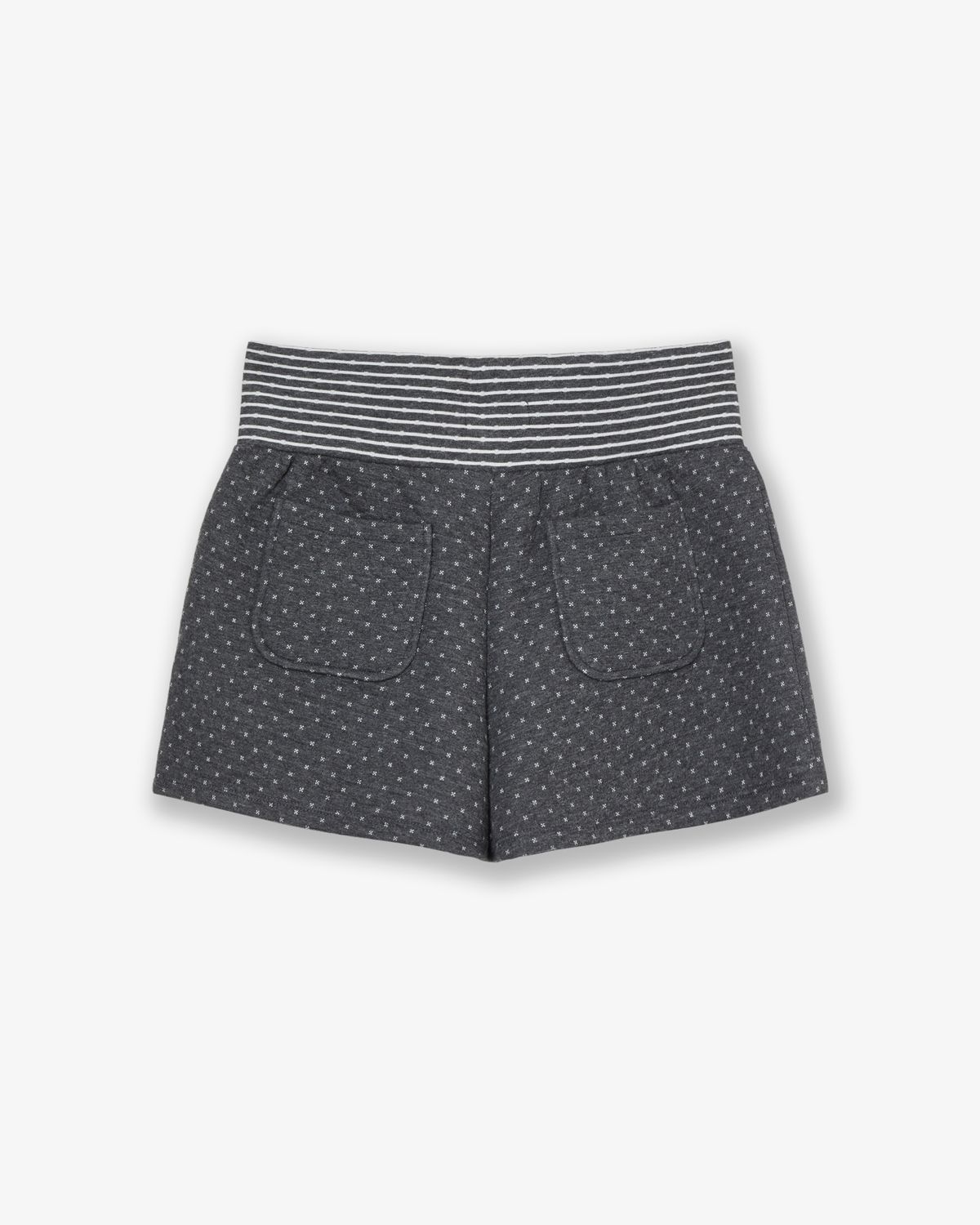 에이이에이이(AEAE) BIG BUTTON MINI SHORTS [CHARCOAL]