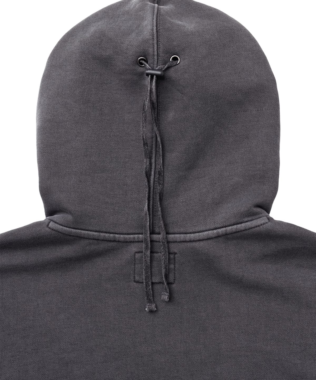 핍스 모터사이클(PHYPS MOTORCYCLE) [김간지 X 핍스 모터사이클] Pigment Old Logo Balaclava Hoodie Charcoal