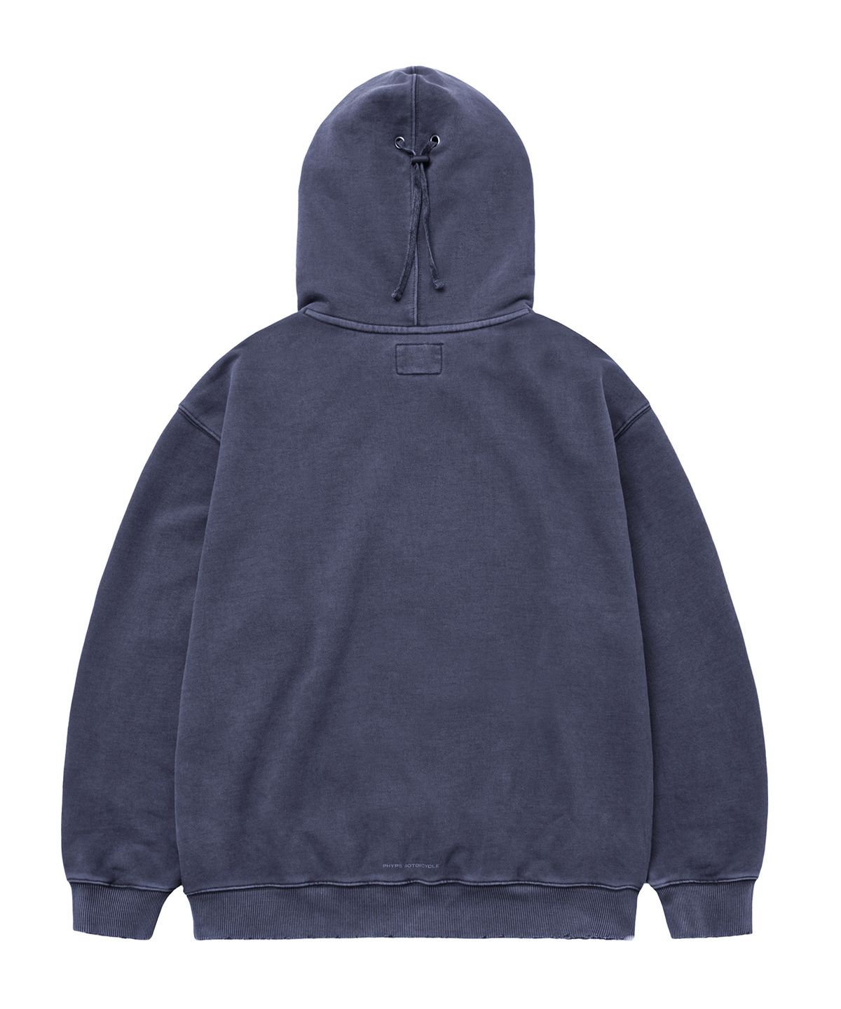 핍스 모터사이클(PHYPS MOTORCYCLE) [김간지 X 핍스 모터사이클] Pigment Old Logo Balaclava Hoodie Navy