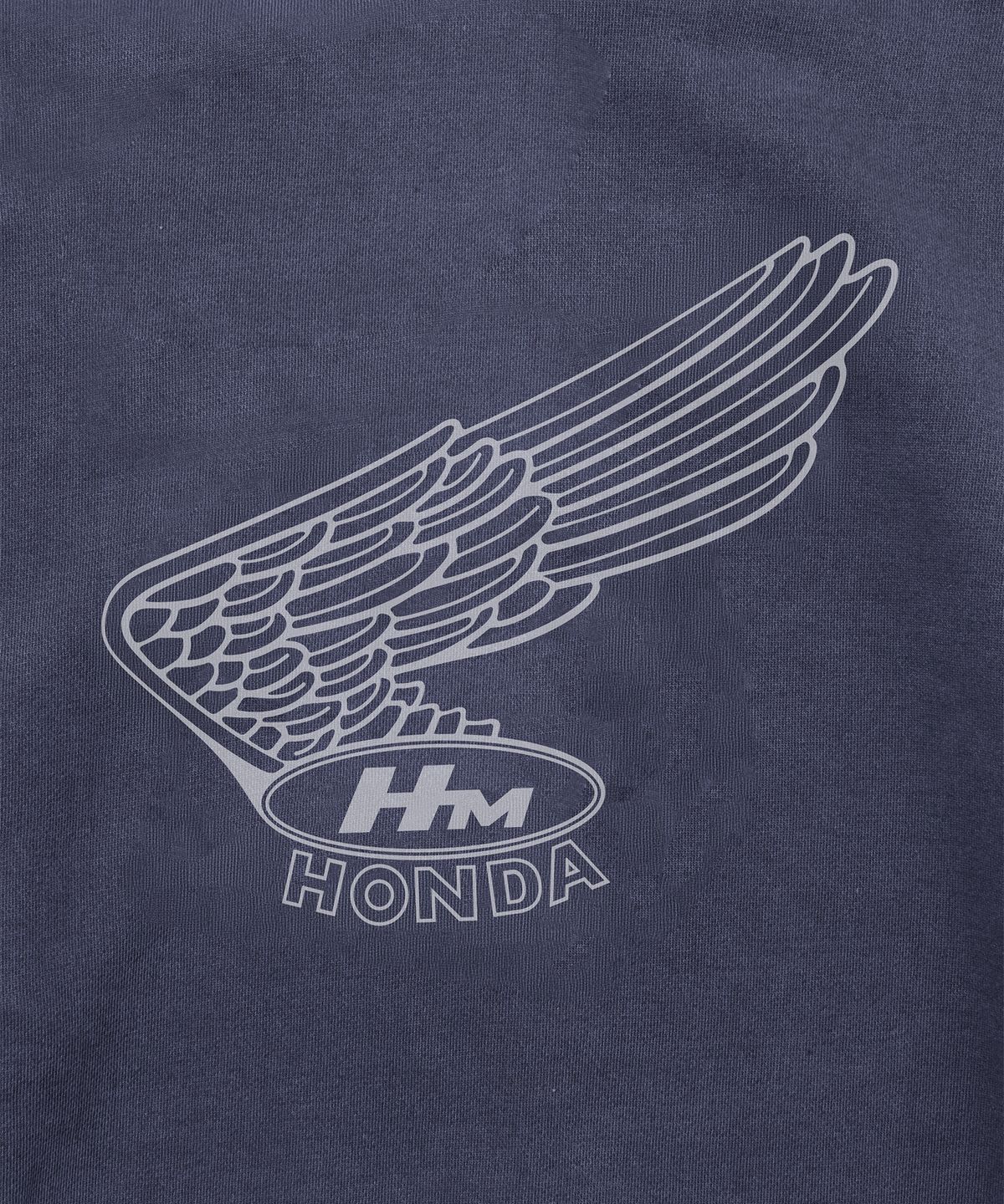 핍스 모터사이클(PHYPS MOTORCYCLE) [김간지 X 핍스 모터사이클] Pigment Old Logo Balaclava Hoodie Navy