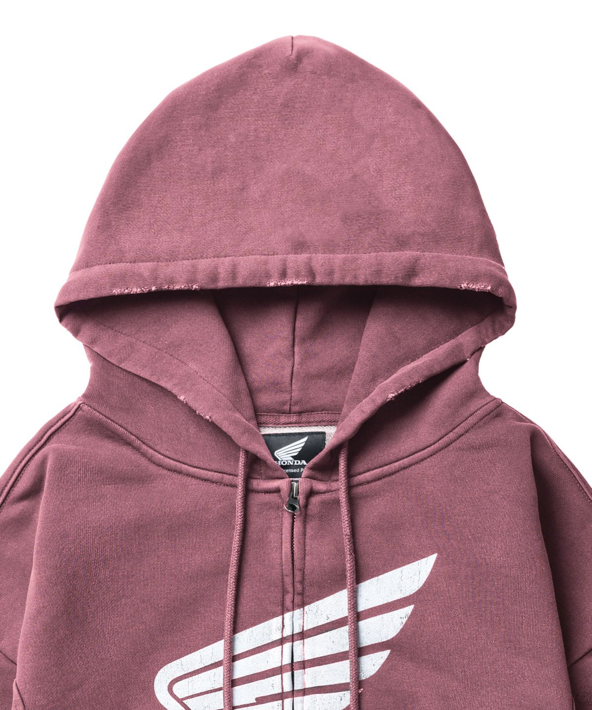 핍스 모터사이클(PHYPS MOTORCYCLE) Women Pigment Hoodie Zip Up Pink