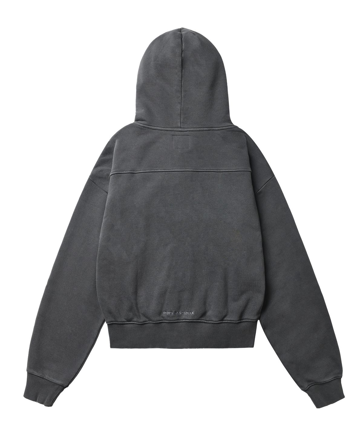 핍스 모터사이클(PHYPS MOTORCYCLE) Women Pigment Hoodie Zip Up Charcoal
