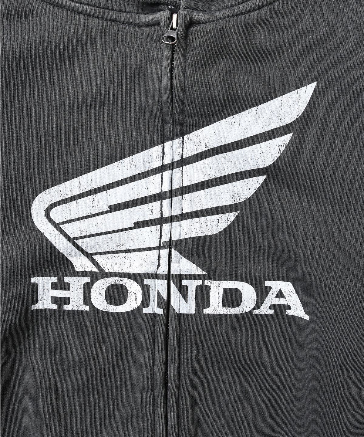 핍스 모터사이클(PHYPS MOTORCYCLE) Women Pigment Hoodie Zip Up Charcoal