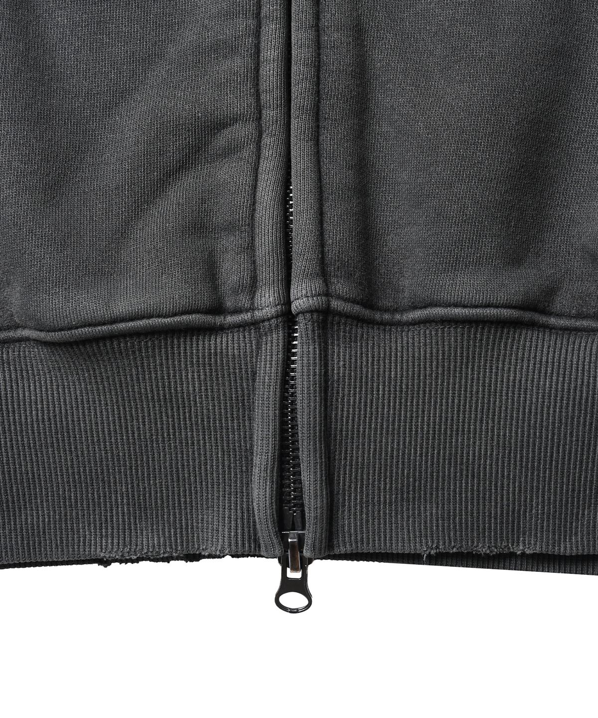 핍스 모터사이클(PHYPS MOTORCYCLE) Women Pigment Hoodie Zip Up Charcoal