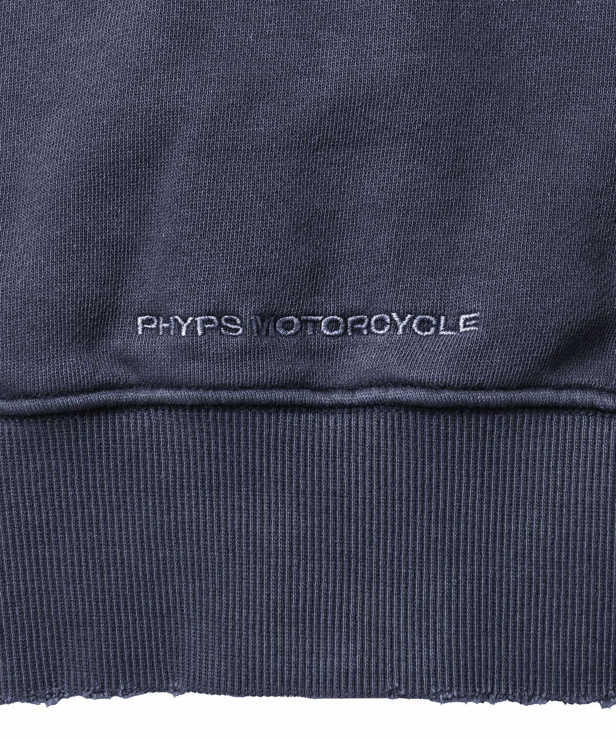 핍스 모터사이클(PHYPS MOTORCYCLE) Women Pigment Hoodie Zip Up Navy