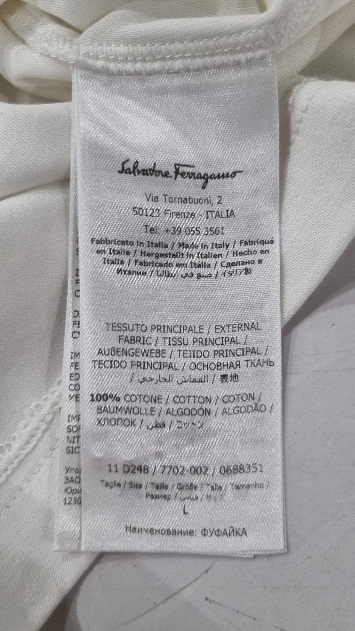 페라가모(FERRAGAMO) 반소매 티셔츠 L