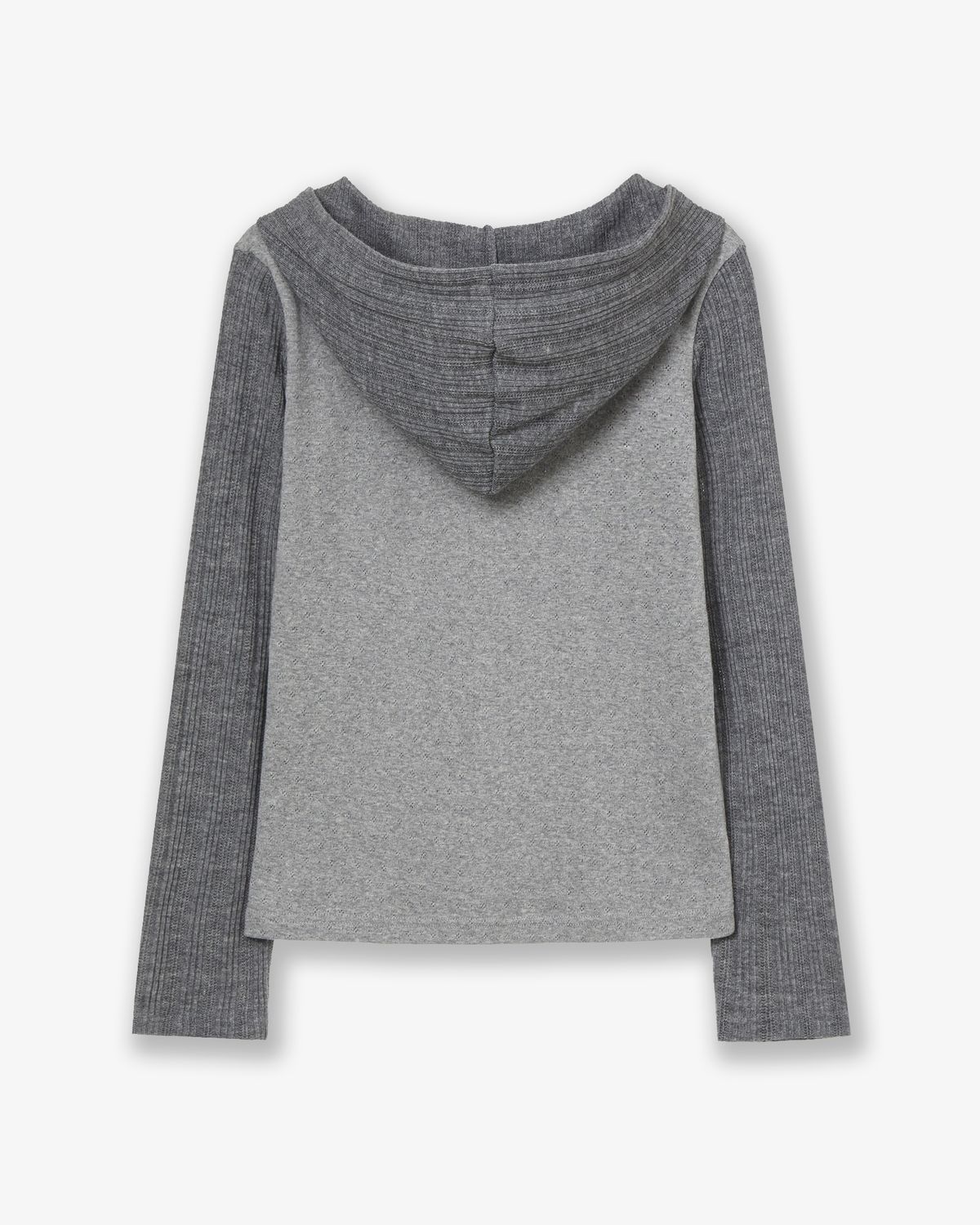 에이이에이이(AEAE) FLOWER BLOCK HOODIE [GREY]