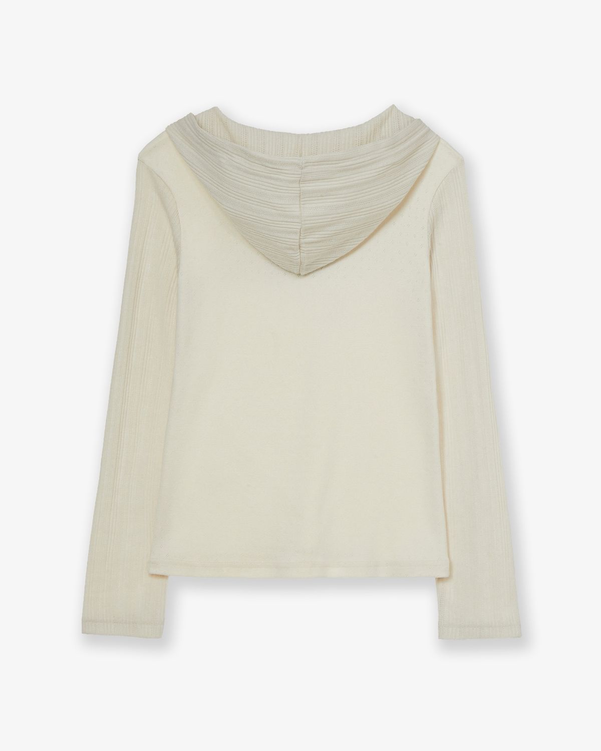 에이이에이이(AEAE) FLOWER BLOCK HOODIE [IVORY]