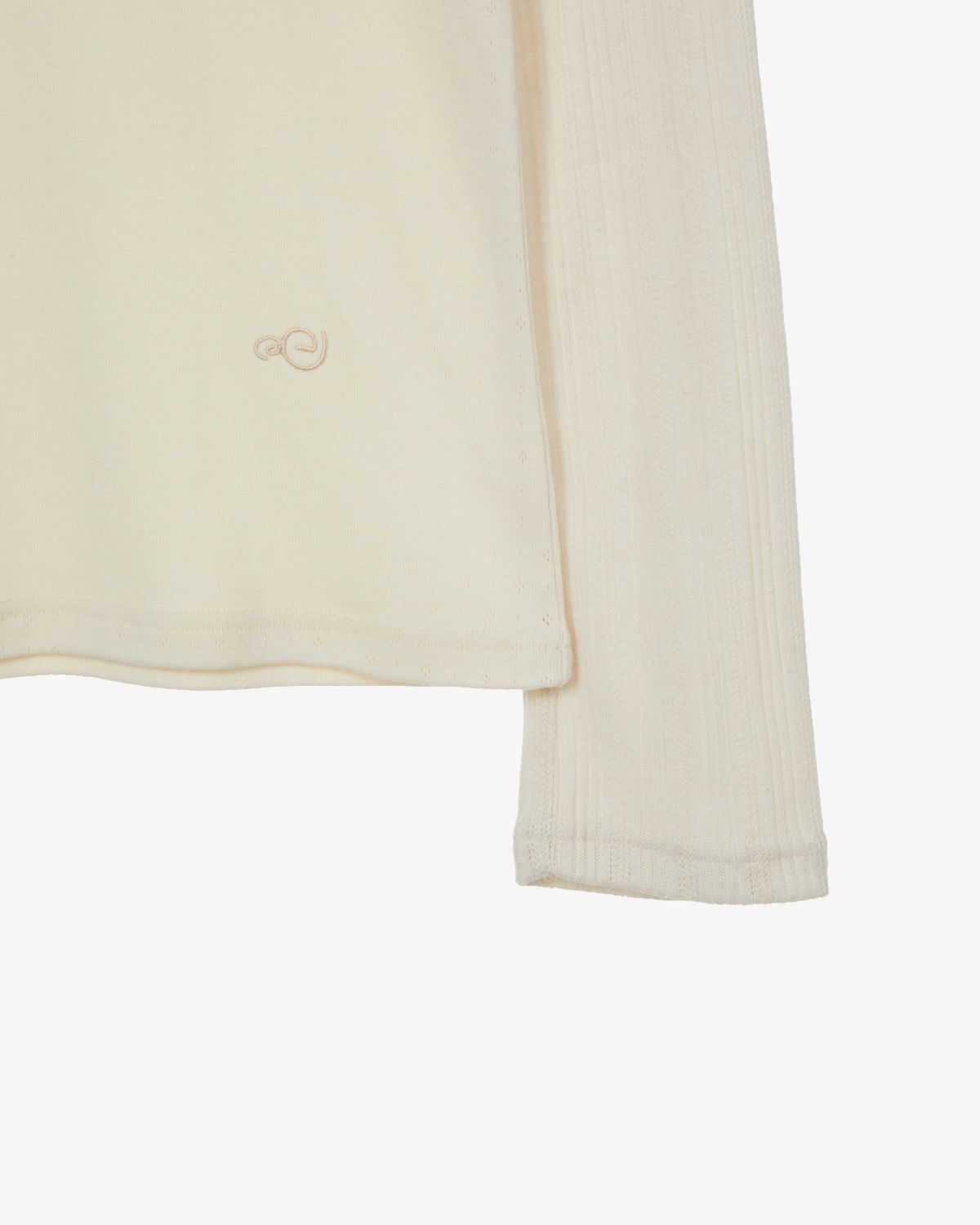 에이이에이이(AEAE) FLOWER BLOCK HOODIE [IVORY]