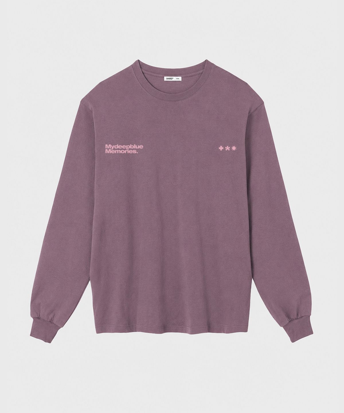 마이딥블루메모리즈(MY DEEP BLUE MEMORIES) MM SYMBOL LOGO LONG SLEEVE T(DARK PINK)