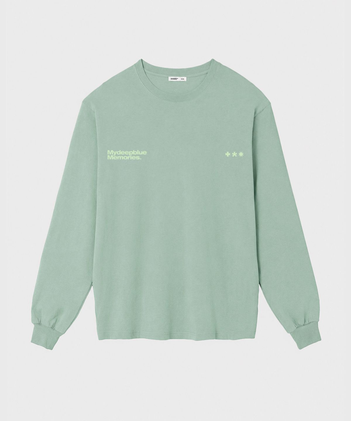 마이딥블루메모리즈(MY DEEP BLUE MEMORIES) MM SYMBOL LOGO LONG SLEEVE T(DEEP GREEN)