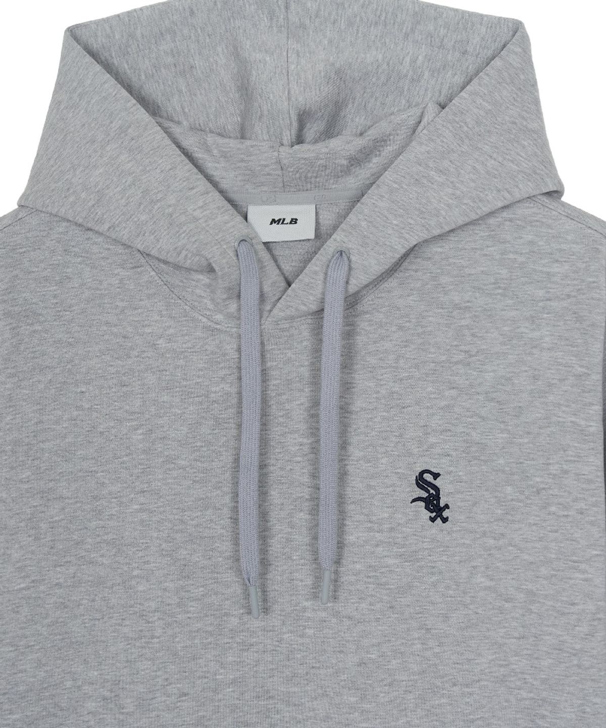 엠엘비(MLB) 베이직 스몰로고 후드티 CHW (Melange Grey)