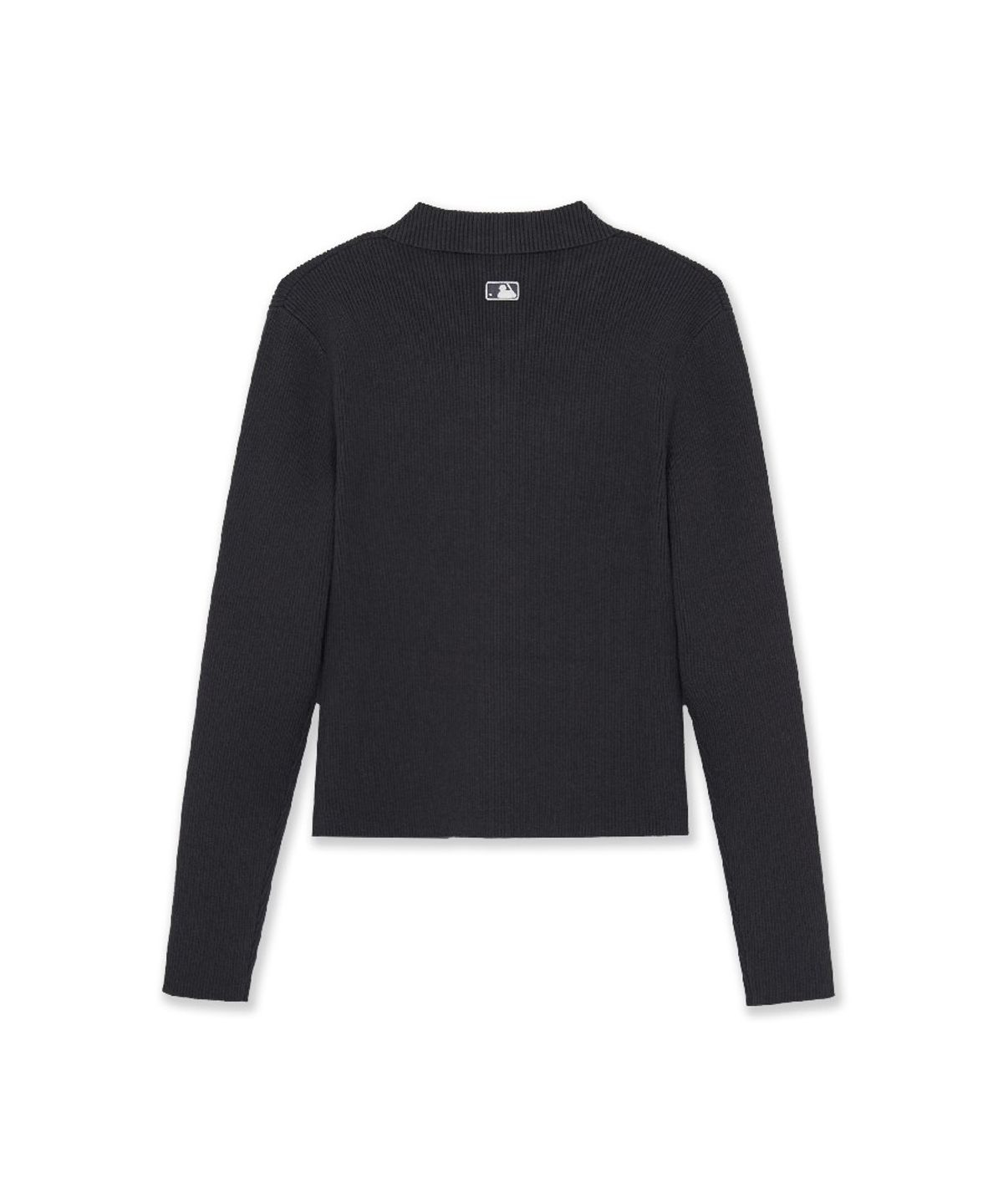 엠엘비(MLB) 여성 베이직 립 버튼 카라 가디건 LA (D.Charcoal Grey)