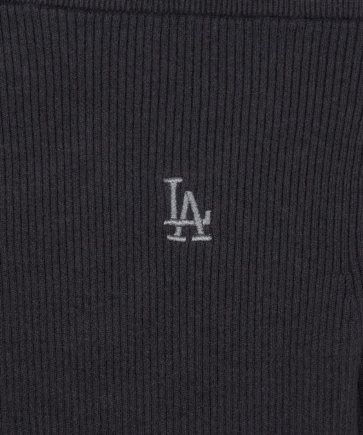 엠엘비(MLB) 여성 베이직 립 오프숄더 스웨터 풀오버 LA (D.Charcoal Grey)