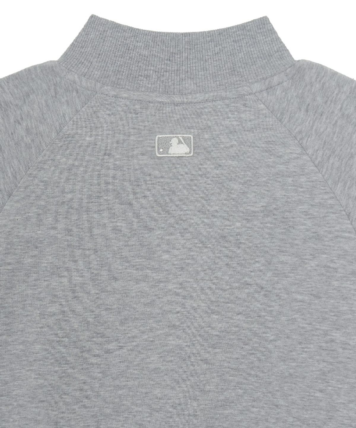 엠엘비(MLB) 여성 베이직 스몰로고 모크넥 맨투맨 DET (Melange Grey)
