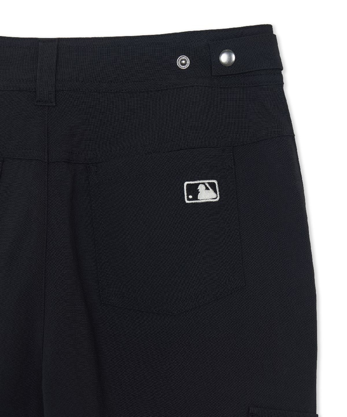 엠엘비(MLB) 여성 파라슈트 지퍼 카고 플레어 팬츠 LA (Black)