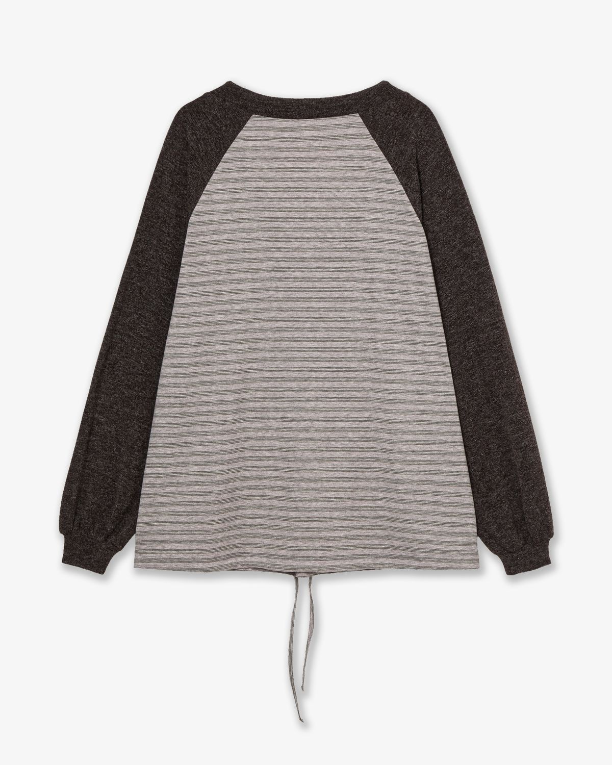 에이이에이이(AEAE) STRIPE DRAWSTRING TOP [PINK]