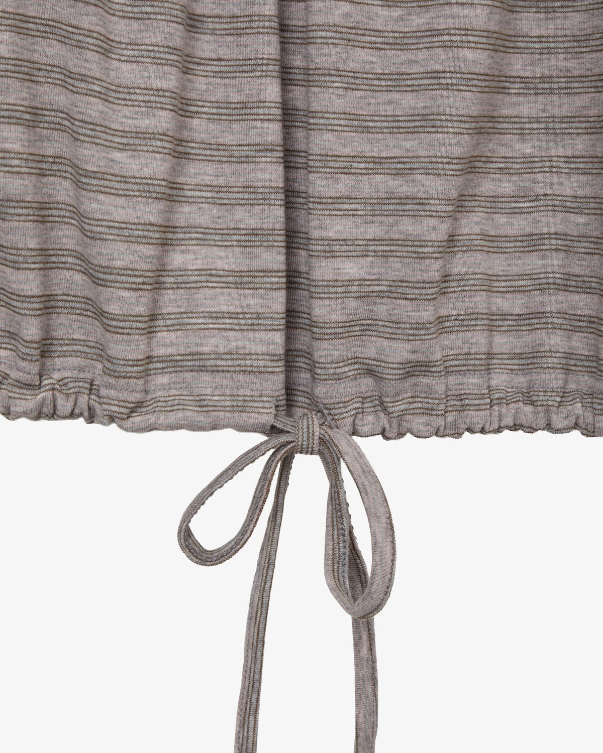 에이이에이이(AEAE) STRIPE DRAWSTRING TOP [PINK]