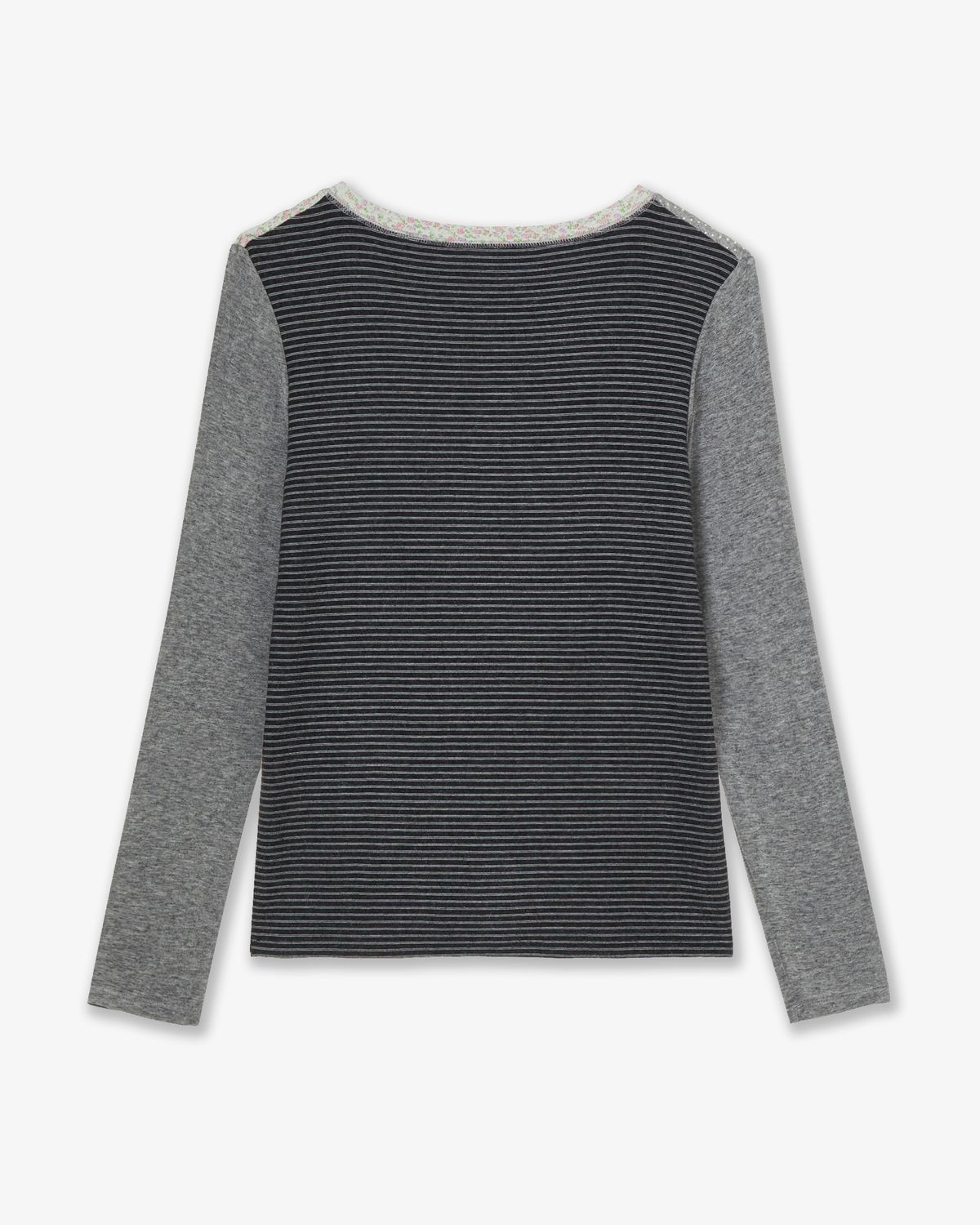에이이에이이(AEAE) PATTERN BLOCK TEE [CHARCOAL]