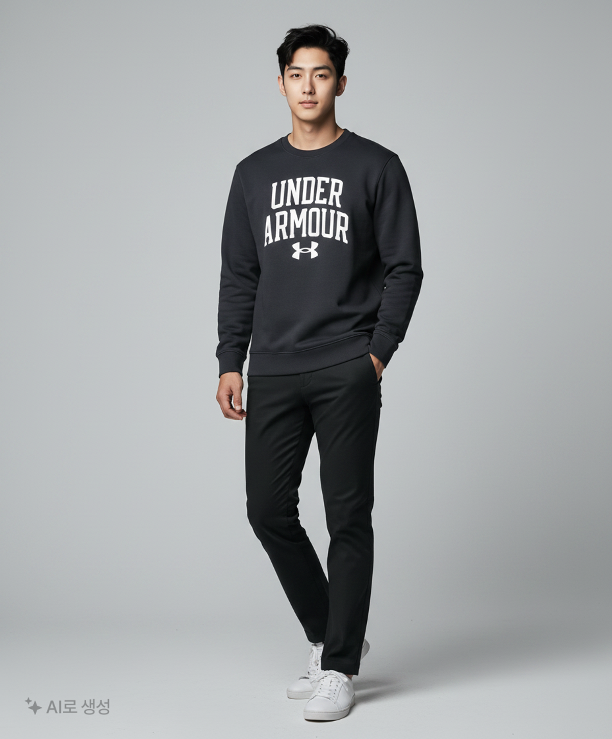 언더아머(UNDERARMOUR) 라이벌 테리 크루 1361561-001 L
