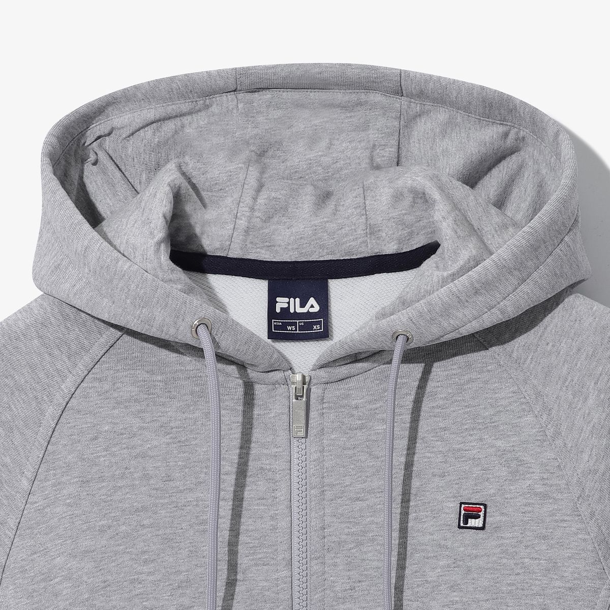 휠라(FILA) 에센셜 세미크롭 후드 집업(FS263FT01F003071)