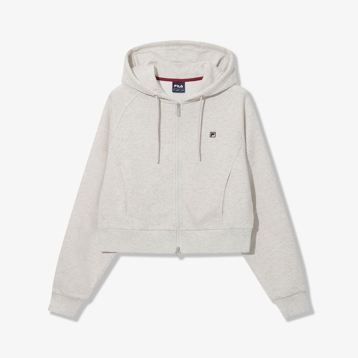 휠라(FILA) 에센셜 세미크롭 후드 집업(FS263FT01F003290)