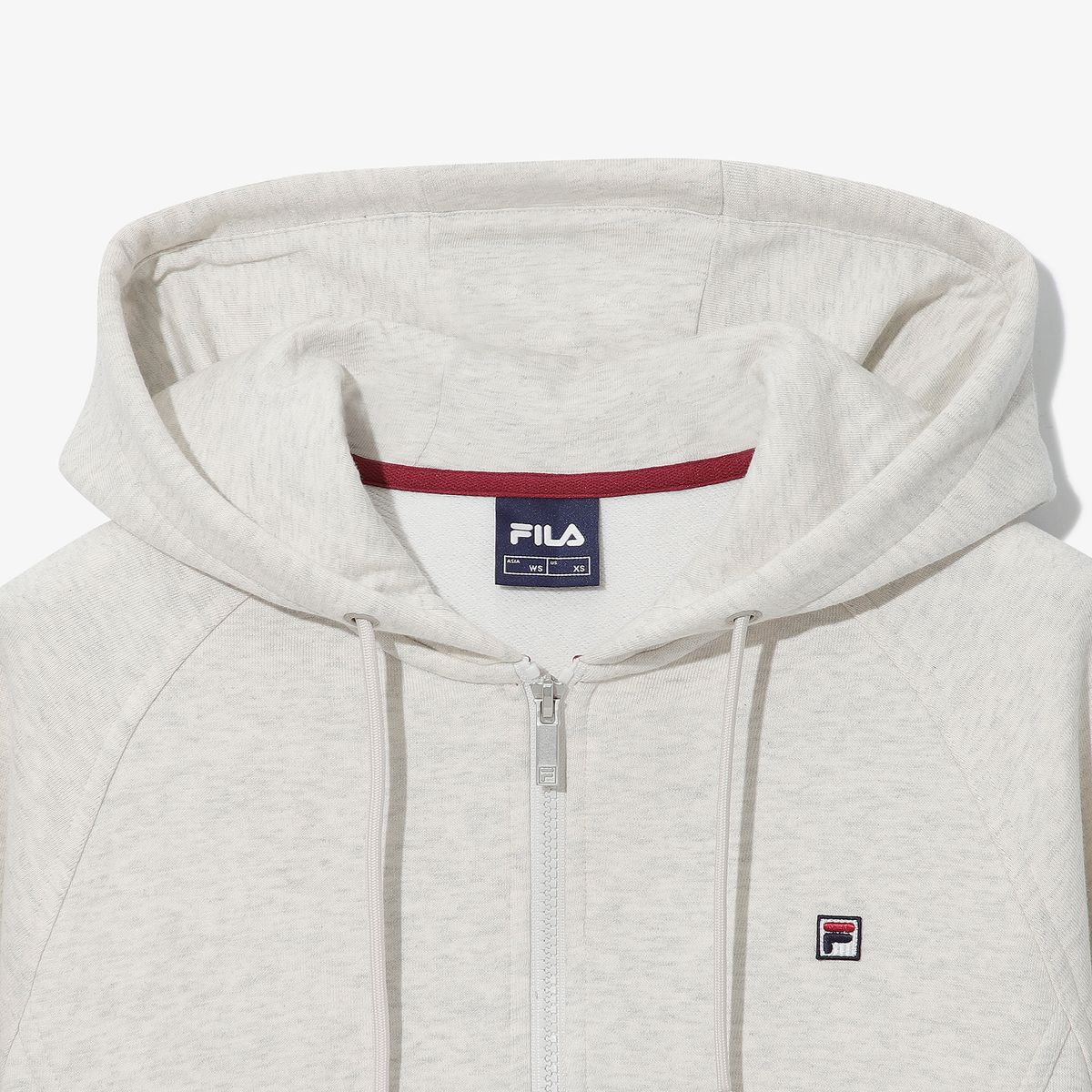 휠라(FILA) 에센셜 세미크롭 후드 집업(FS263FT01F003290)