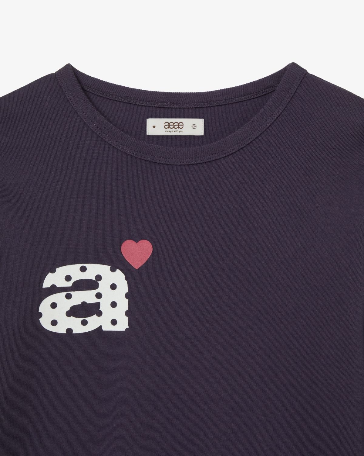 에이이에이이(AEAE) DOT SMALL LETTER L/S [PURPLE]