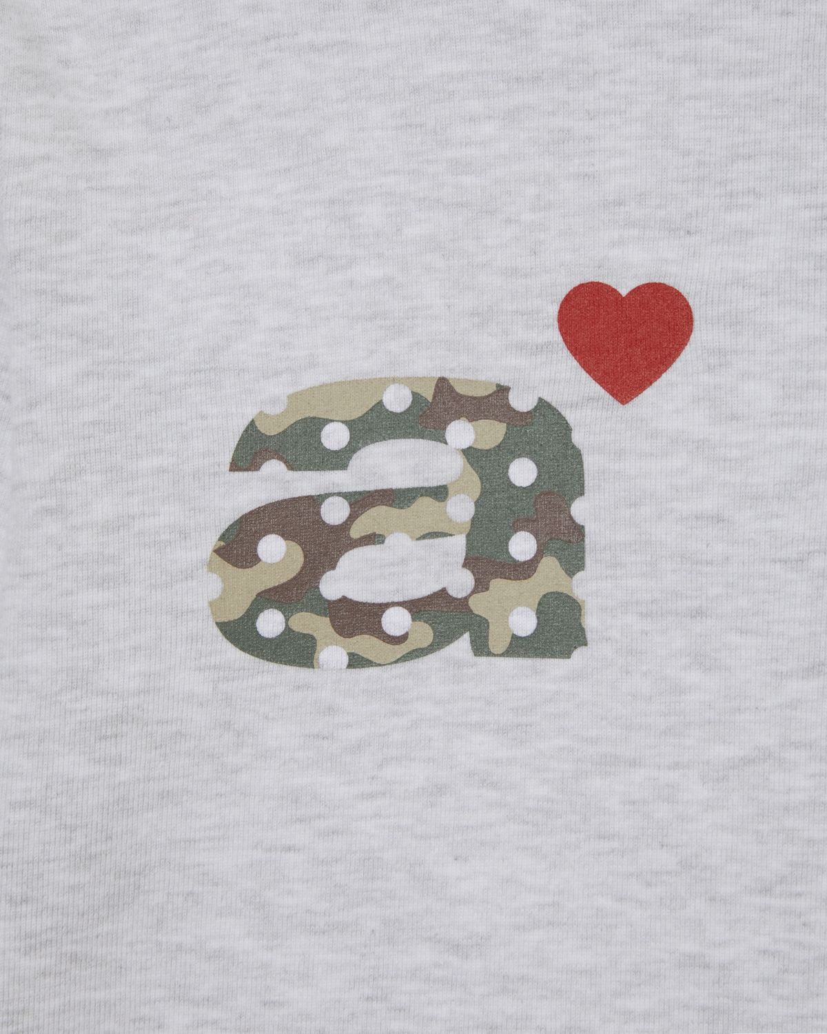에이이에이이(AEAE) DOT SMALL LETTER L/S [LIGHT GREY/CAMO]