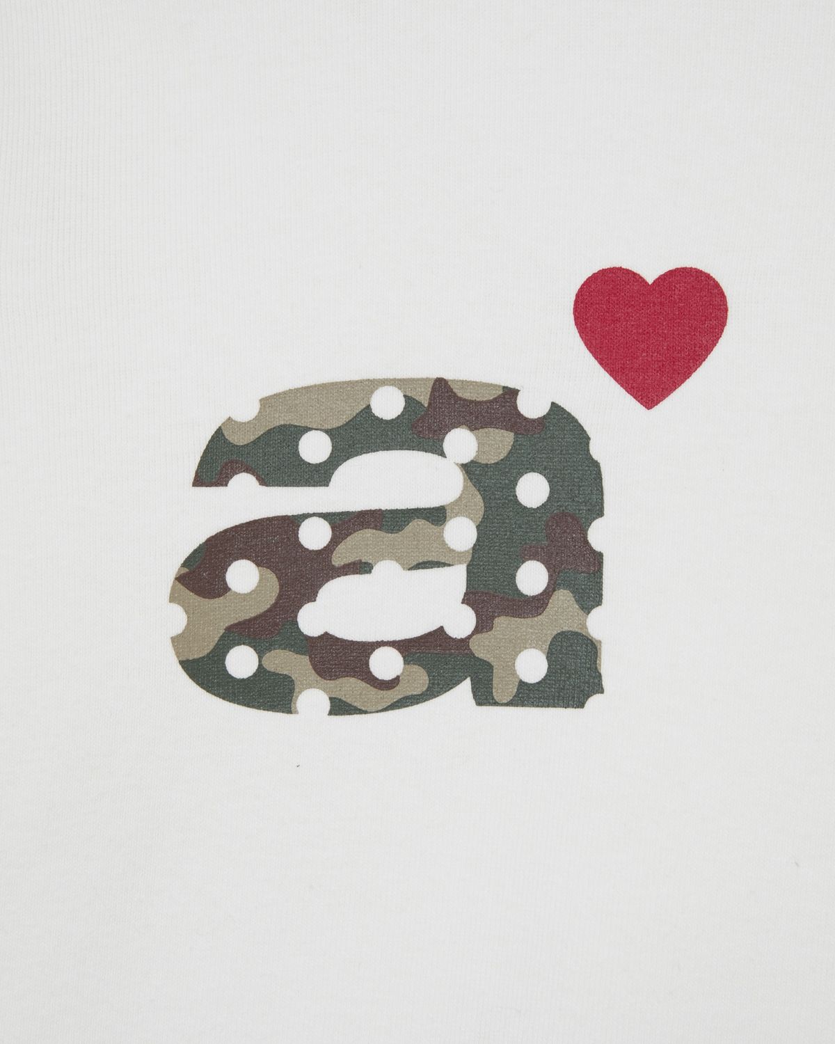에이이에이이(AEAE) DOT SMALL LETTER L/S [WHITE/CAMO]