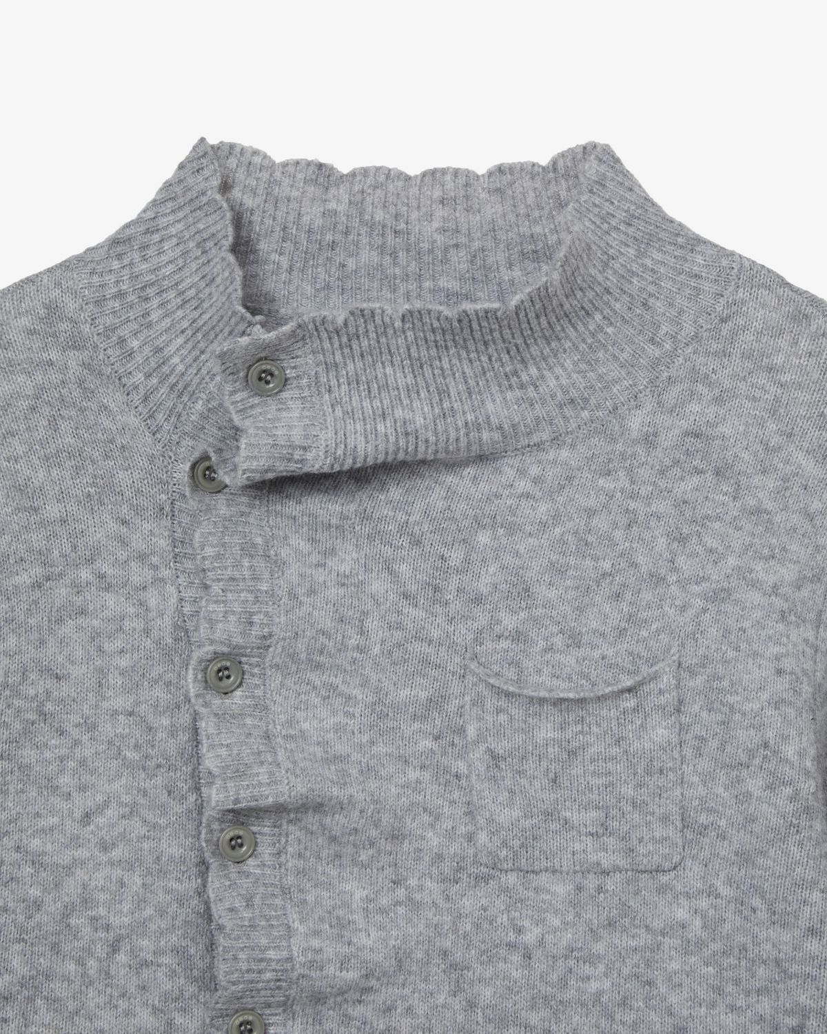 에이이에이이(AEAE) WRINKLE LAYERED CARDIGAN [CHARCOAL]