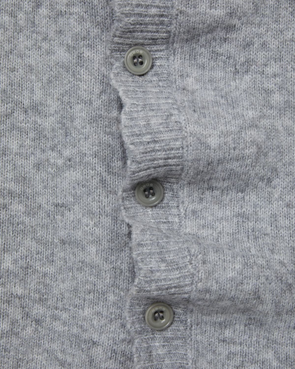 에이이에이이(AEAE) WRINKLE LAYERED CARDIGAN [CHARCOAL]