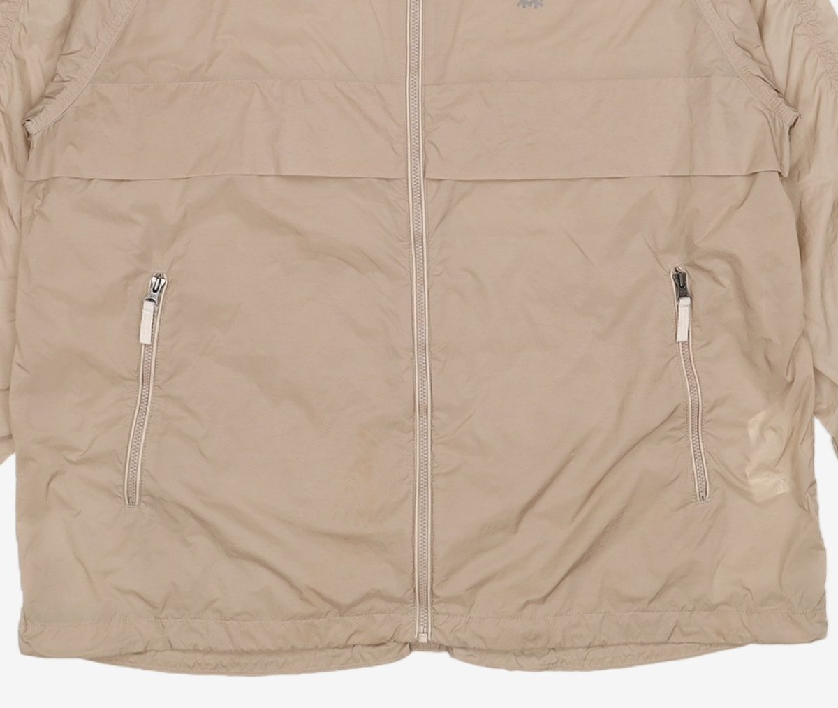 코오롱스포츠(KOLON SPORT) 여성 중기장 방풍 후디 자켓(윈드 포레스트)_TVJJM20312TBE 100