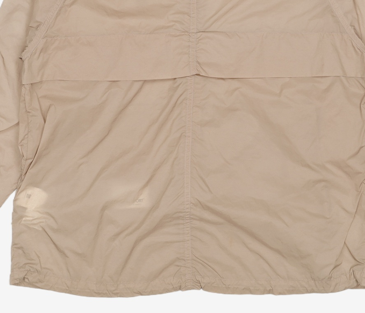 코오롱스포츠(KOLON SPORT) 여성 중기장 방풍 후디 자켓(윈드 포레스트)_TVJJM20312TBE 100