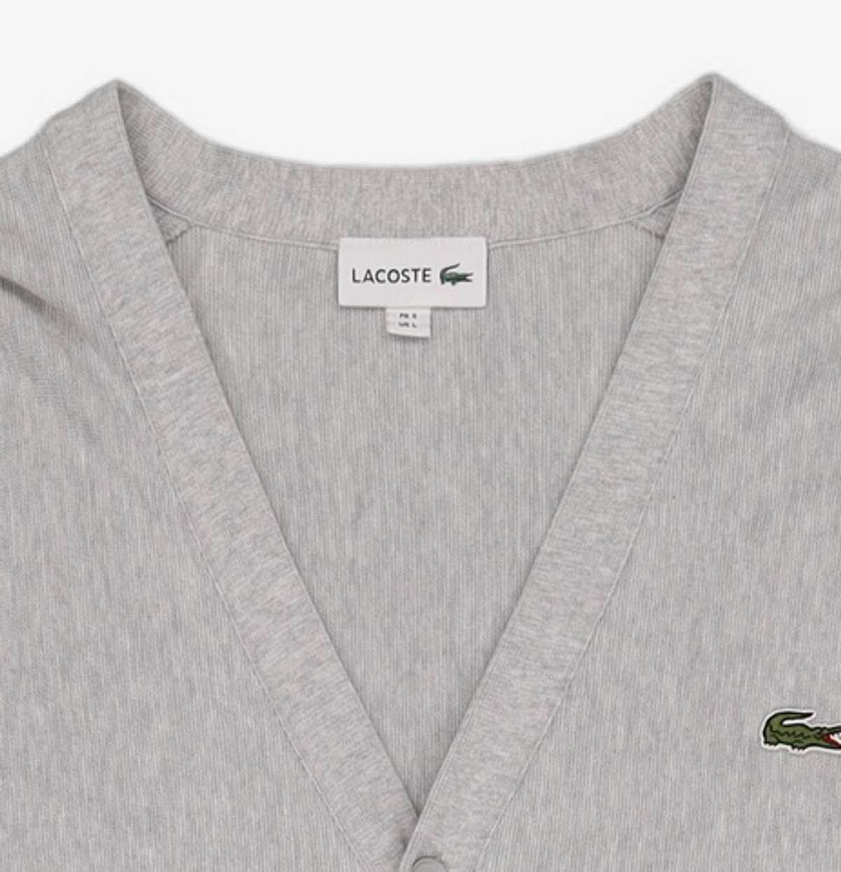 라코스테(LACOSTE) 남성 링스링스 베이직 브이넥 가디건 [네이비] 5